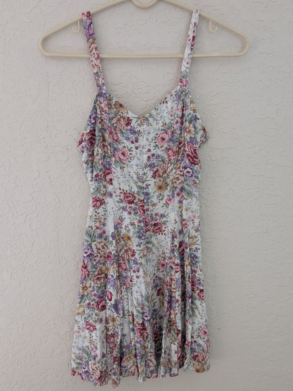 Vintage Contempo Casuals Floral Mini Dress 90s Summer